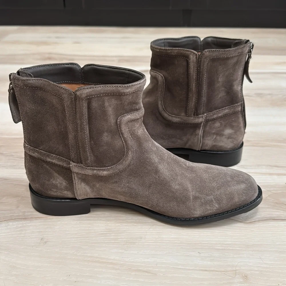 Johnston & Murphy Darby Back-Zip Bootie In Gray - Picture 5 of 9